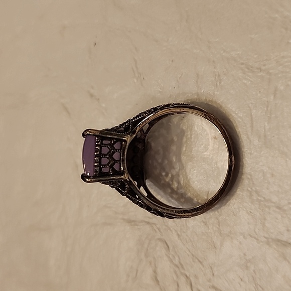 Amethyst simulant ring, size 7 - Picture 2 of 4